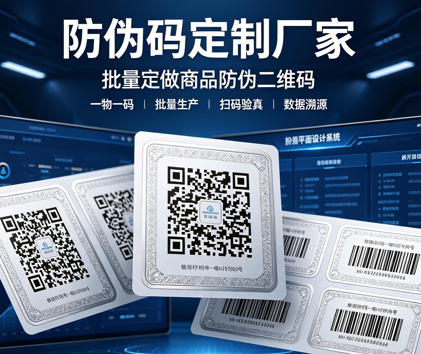 品牌防伪标签定制 防撕毁可变二维码防伪标签定制 品牌防伪标签定制 防撕毁可变二维码防伪标签定制