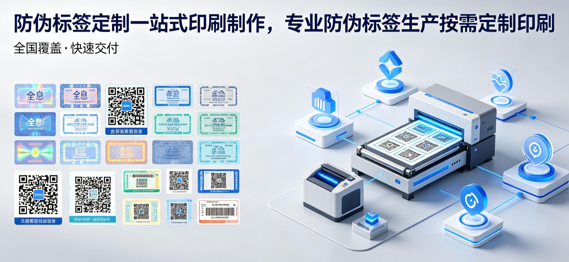 防伪标签定制一站式印刷制作，专业防伪标签生产按需定制印刷