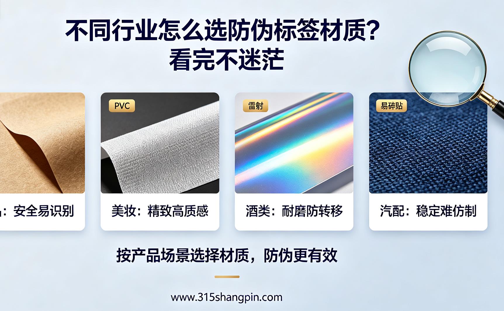 不同行业怎么选防伪标签材质？看完不迷茫