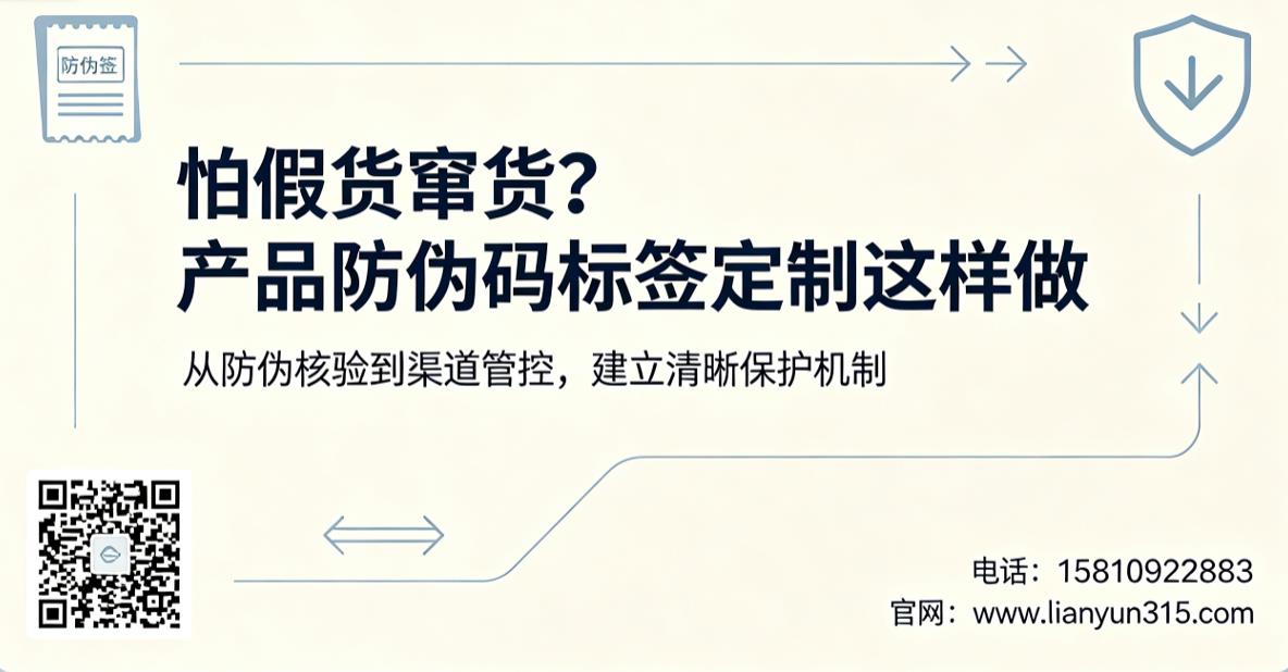 怕假货窜货?产品防伪码标签定制这样做 怕假货窜货?产品防伪码标签定制这样做