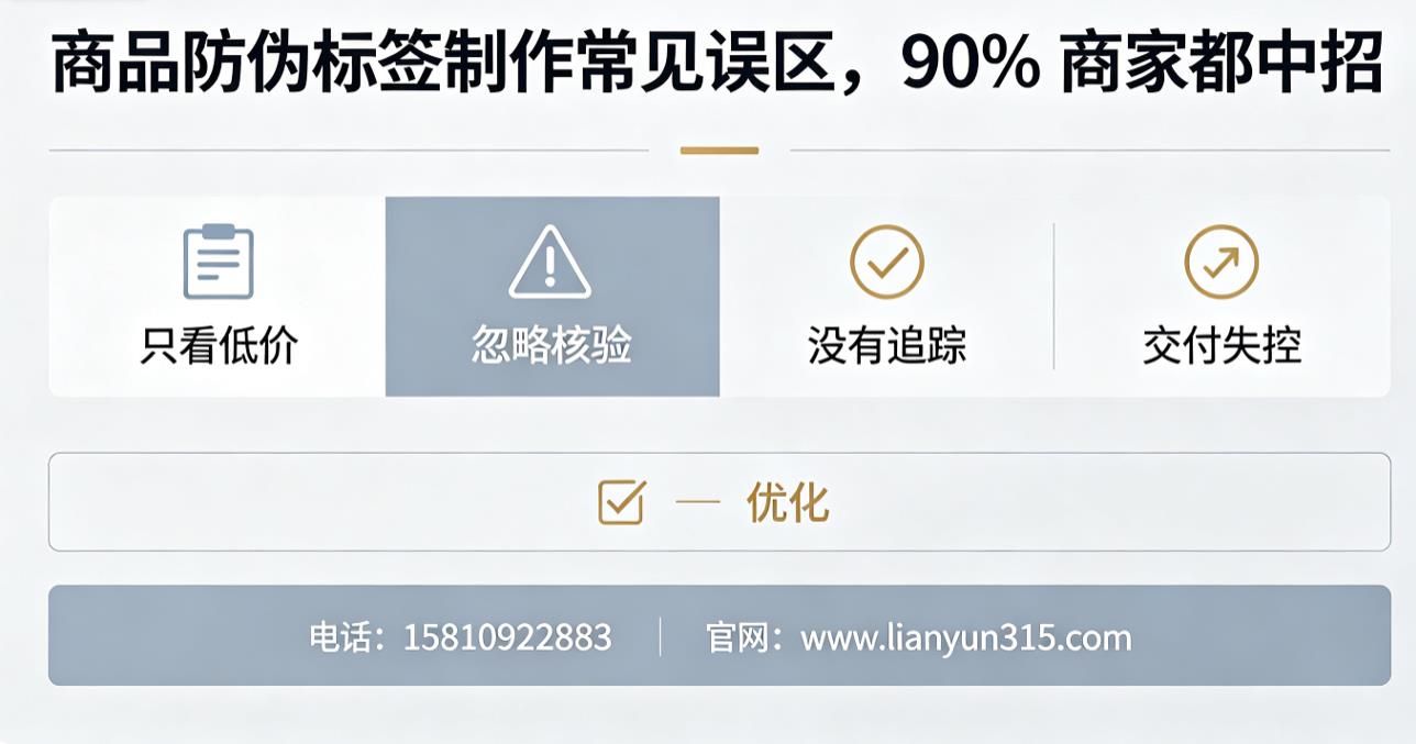 商品防伪标签制作常见误区,90% 商家都中招 商品防伪标签制作常见误区,90% 商家都中招