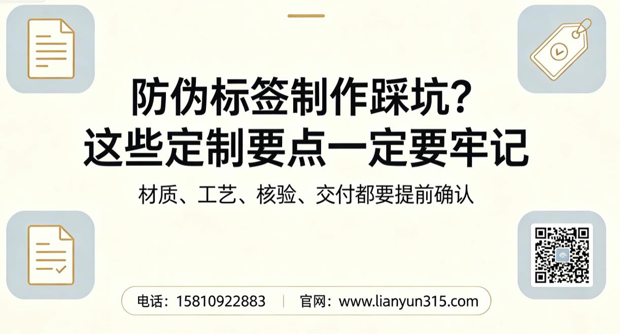 防伪标签制作踩坑？这些定制要点一定要牢记