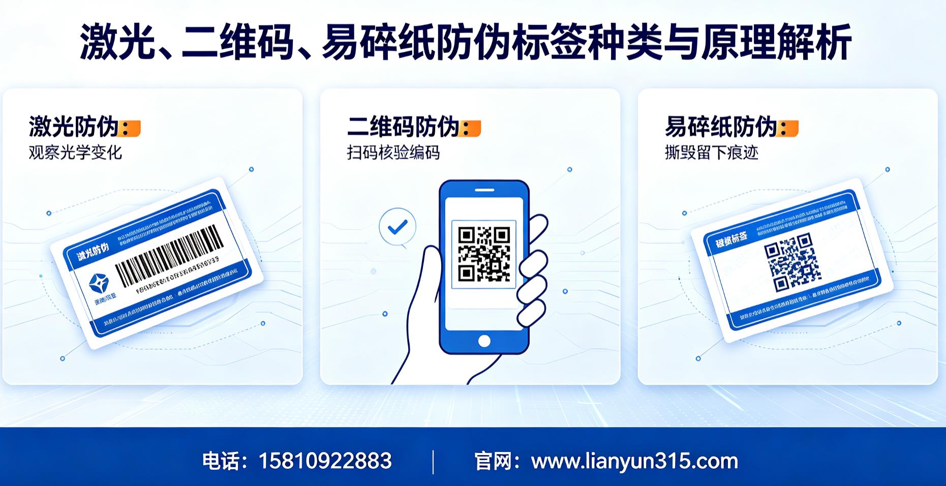 激光、二维码、易碎纸防伪标签种类与原理解析 激光、二维码、易碎纸防伪标签种类与原理解析