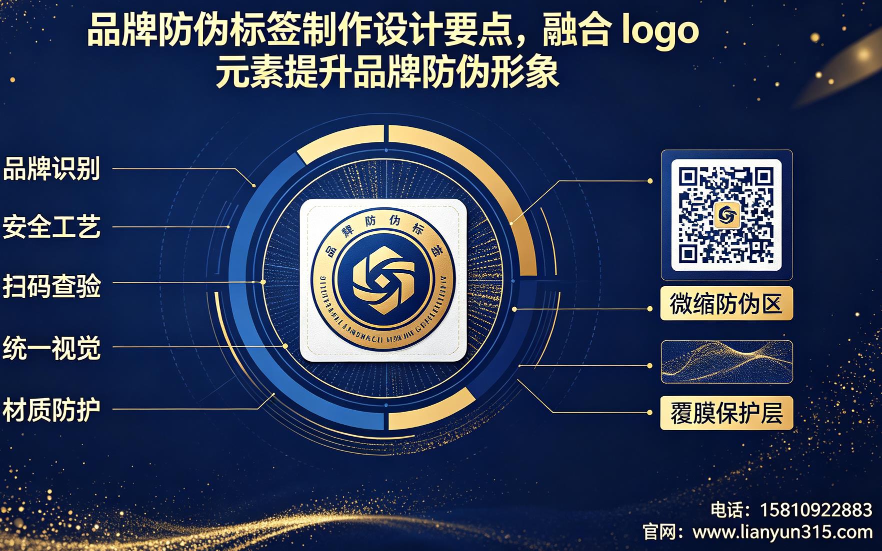 品牌防伪标签制作设计要点，融合 logo 元素提升品牌防伪形象