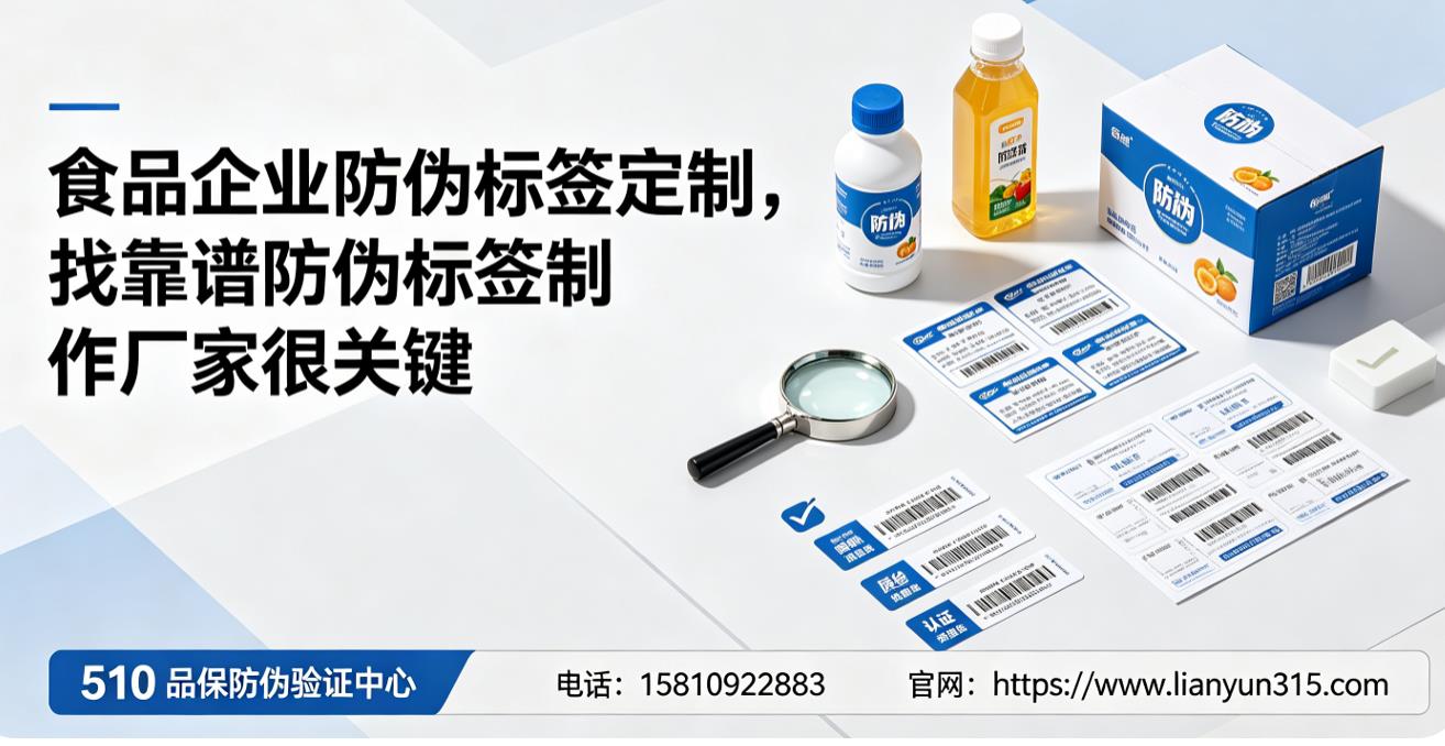 食品企业防伪标签定制,找靠谱防伪标签制作厂家很关键 食品企业防伪标签定制,找靠谱防伪标签制作厂家很关键