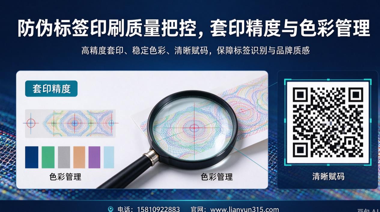 防伪标签印刷质量把控，套印精度与色彩管理