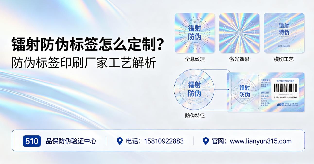 镭射防伪标签怎么定制？防伪标签印刷厂家工艺解析