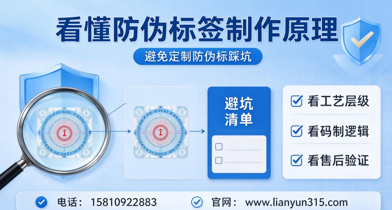 看懂防伪标签制作原理，避免定制防伪标踩坑