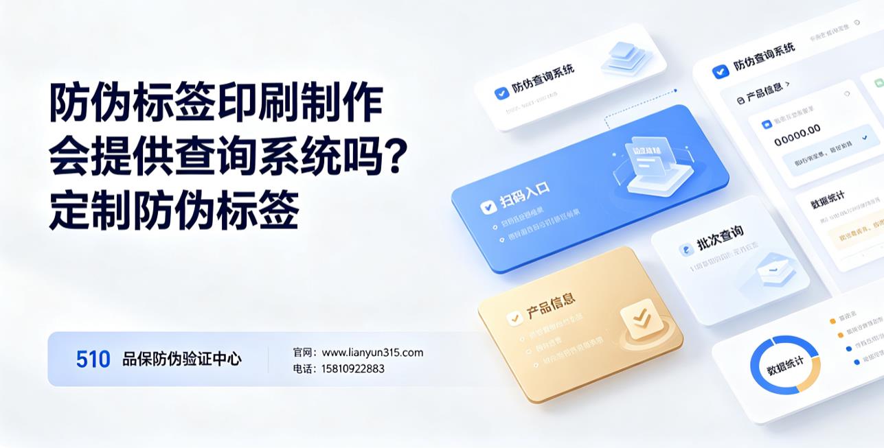 防伪标签印刷制作会提供查询系统吗？定制防伪标签