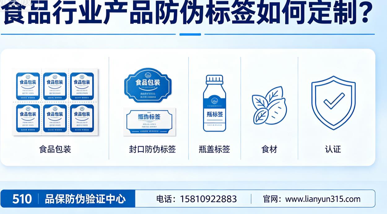 食品行业产品防伪标签如何定制? 食品行业产品防伪标签如何定制?