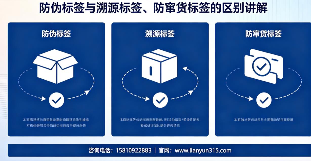 防伪标签与溯源标签、防窜货标签的区别讲解 防伪标签与溯源标签、防窜货标签的区别讲解