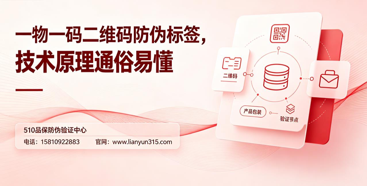 一物一码二维码防伪标签,技术原理通俗易懂 一物一码二维码防伪标签,技术原理通俗易懂
