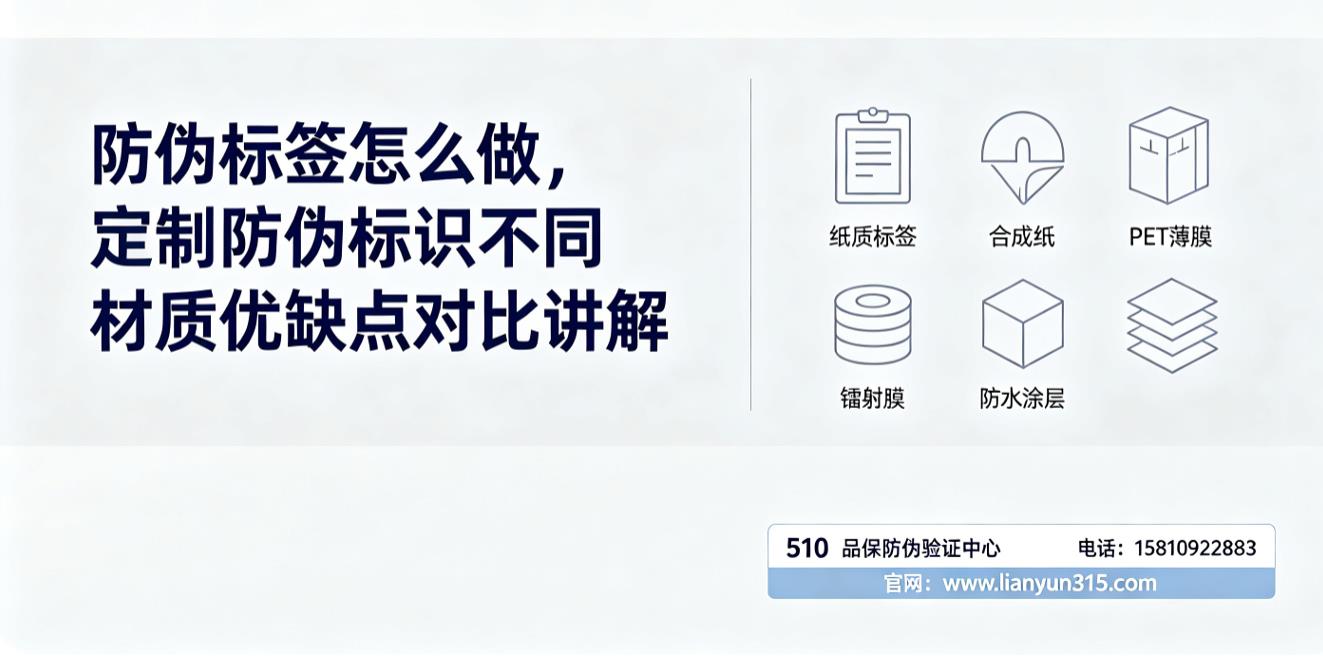 防伪标签怎么做，定制防伪标识不同材质优缺点对比讲解