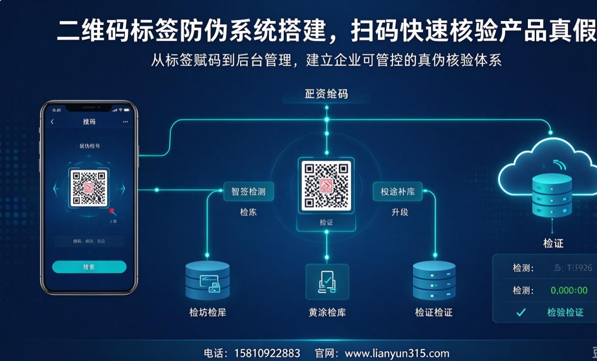 二维码标签防伪系统搭建，扫码快速核验产品真假