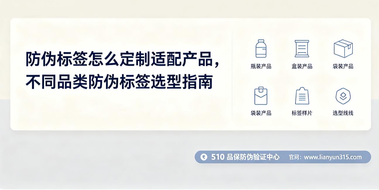 防伪标签怎么定制适配产品,不同品类防伪标签选型指南 防伪标签怎么定制适配产品,不同品类防伪标签选型指南