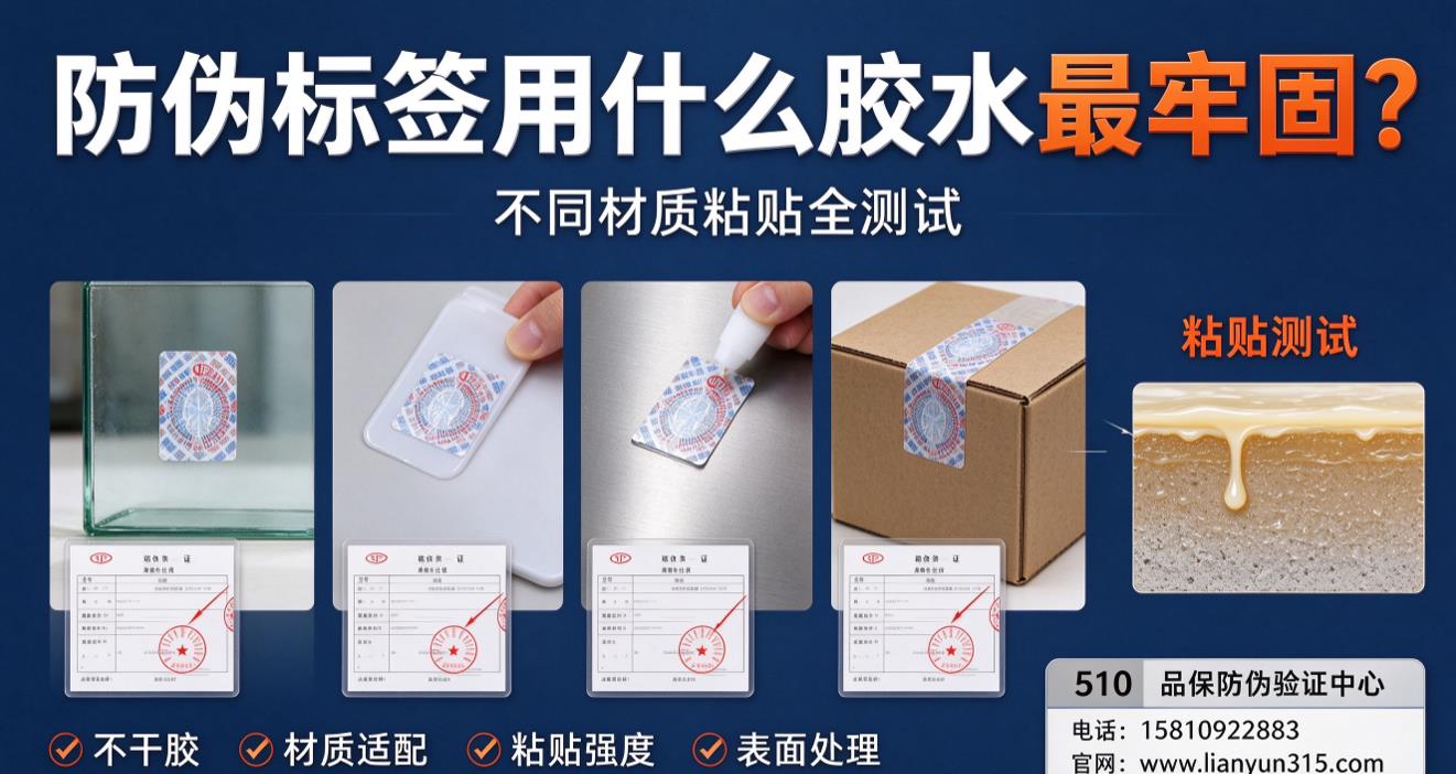 防伪标签用什么胶水牢固?不同材质防伪标签粘贴全测试 防伪标签用什么胶水牢固?不同材质防伪标签粘贴全测试
