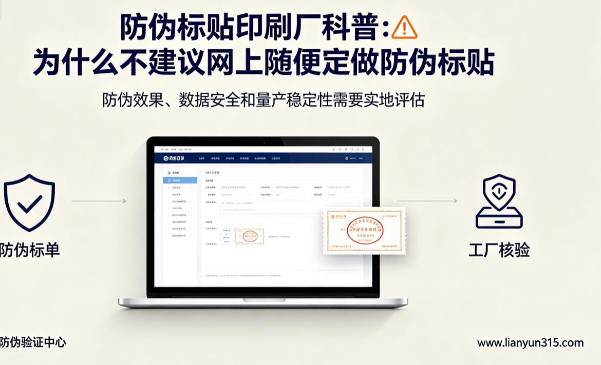 防伪标贴印刷厂科普:为什么不建议网上随便定做防伪标贴 防伪标贴印刷厂科普:为什么不建议网上随便定做防伪标贴