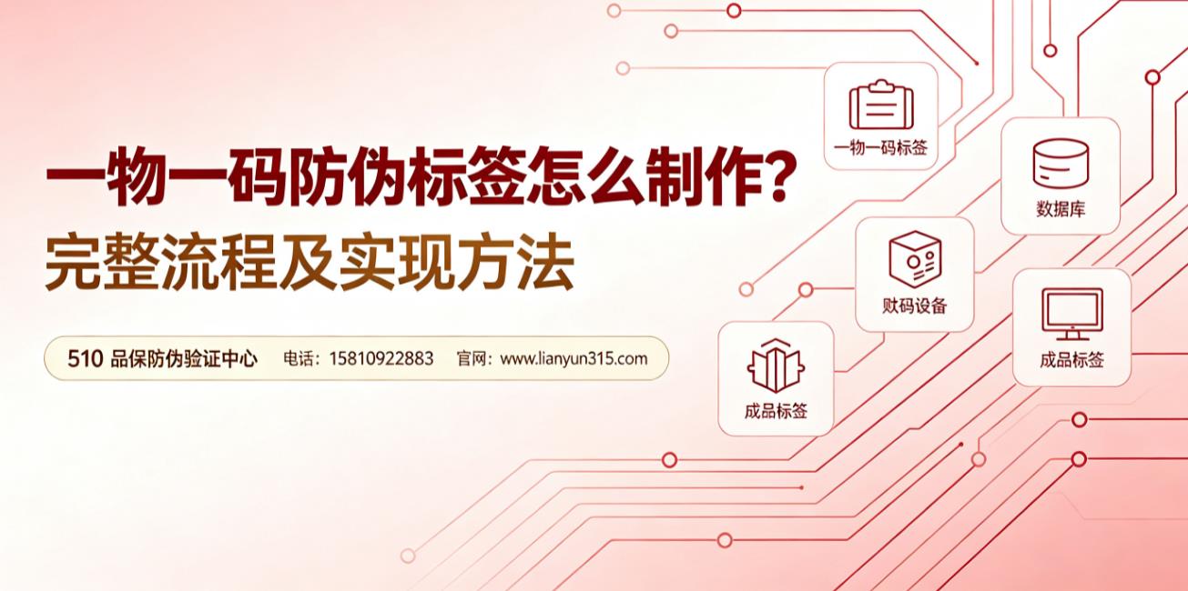 一物一码防伪标签怎么制作?完整流程及实现方法 一物一码防伪标签怎么制作?完整流程及实现方法