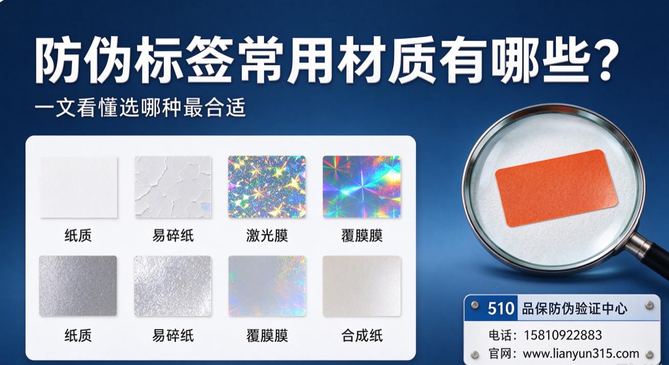防伪标签常用材质有哪些?一文看懂选哪种合适 防伪标签常用材质有哪些?一文看懂选哪种合适