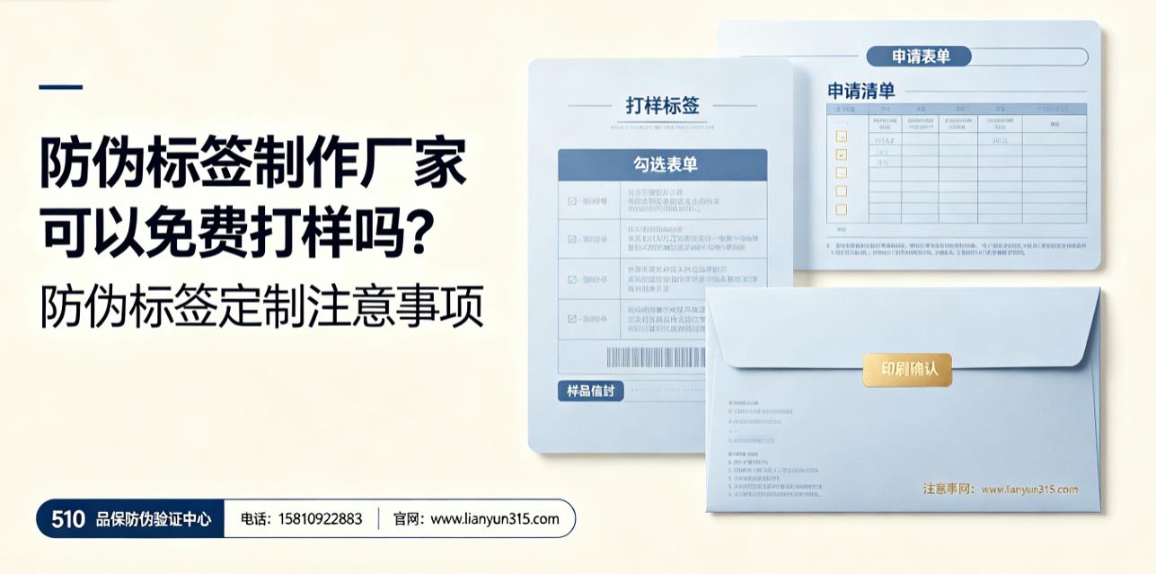 防伪标签制作厂家可以免费打样吗？防伪标签定制注意事项