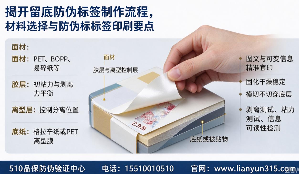 揭开留底防伪标签制作流程,材料选择与防伪标印刷要点 揭开留底防伪标签制作流程,材料选择与防伪标印刷要点