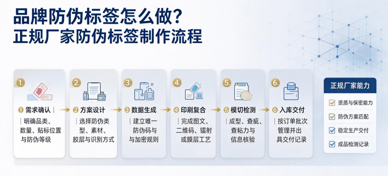 品牌防伪标签怎么做?正规厂家防伪标签制作流程 品牌防伪标签怎么做?正规厂家防伪标签制作流程