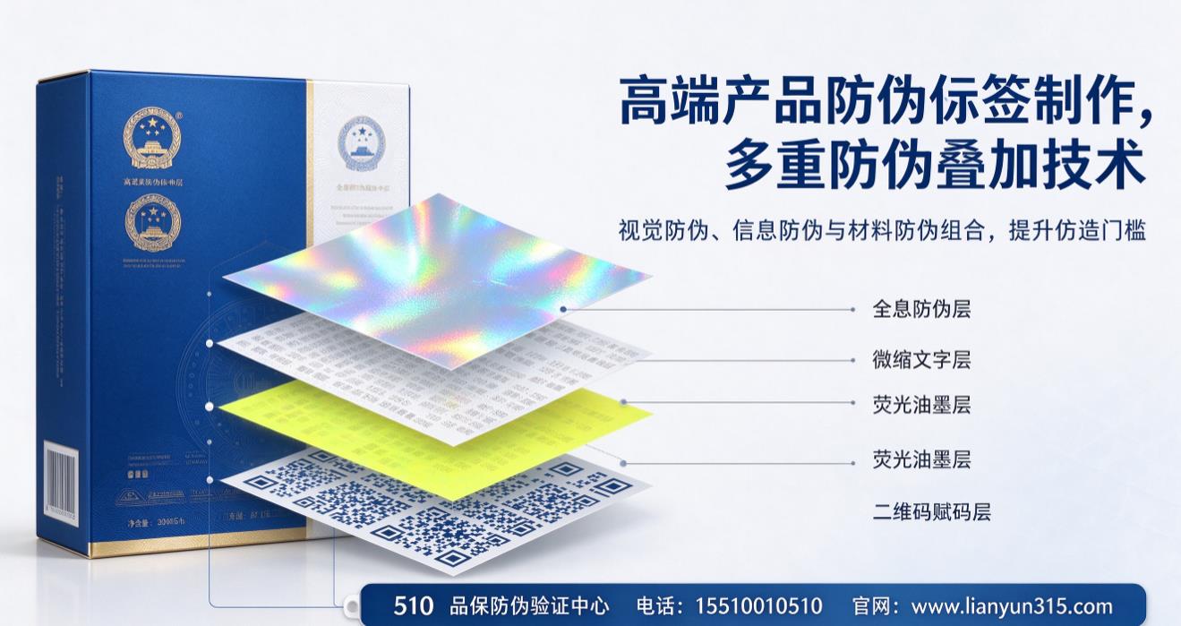 高端产品防伪标签制作,多重防伪叠加技术 高端产品防伪标签制作,多重防伪叠加技术