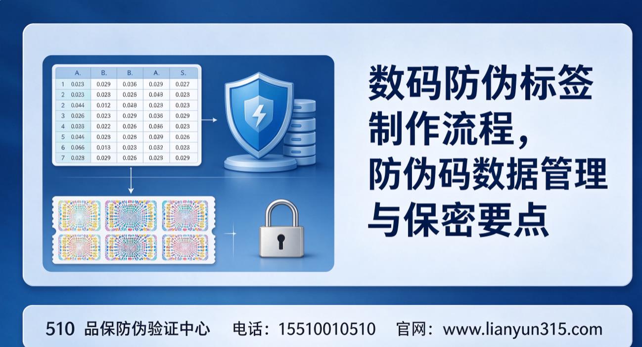 数码防伪标签制作流程，防伪码数据管理与保密要点