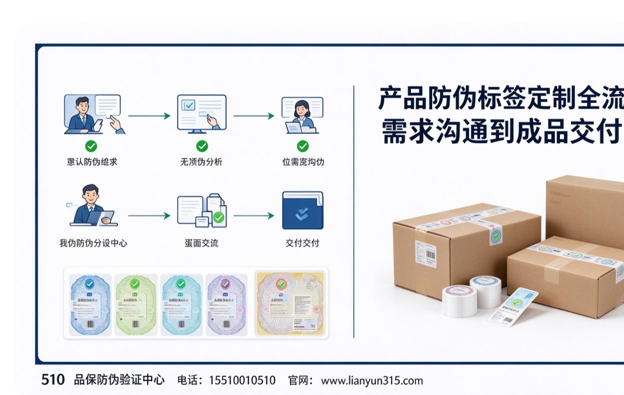 产品防伪标签定制全流程，需求沟通到成品交付