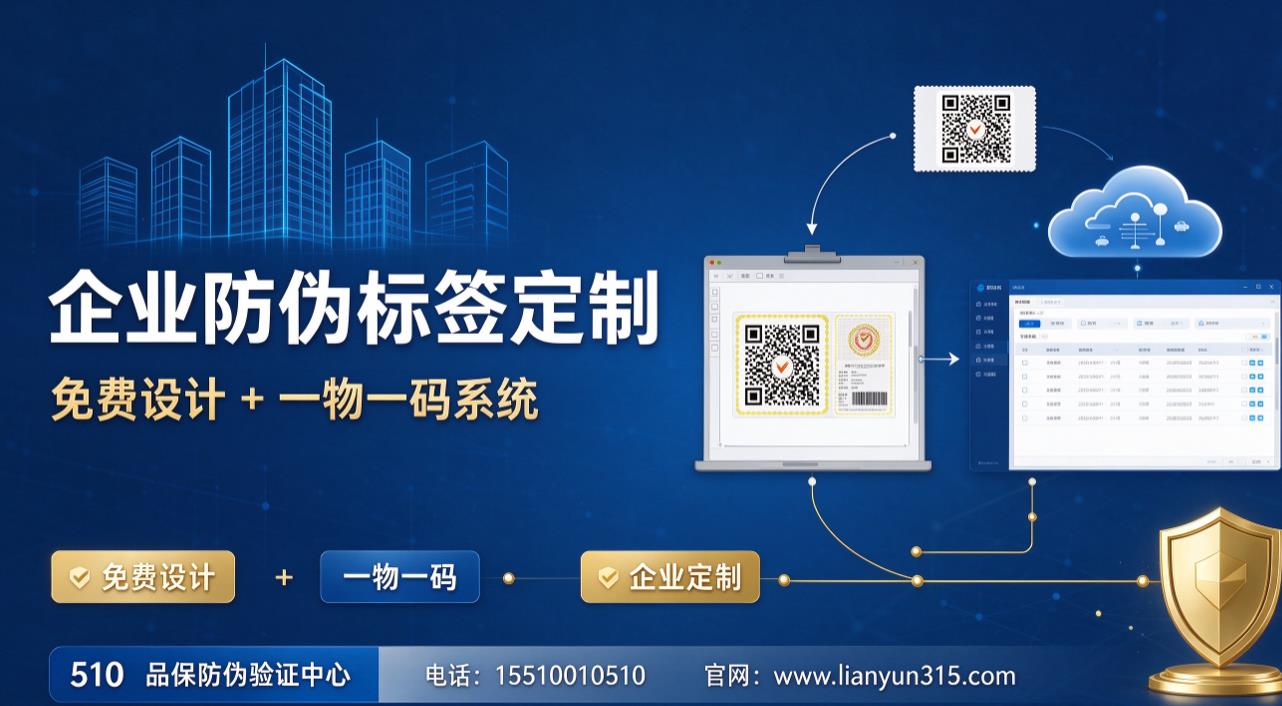 企业防伪标签定制,免费设计 + 一物一码系统 企业防伪标签定制,免费设计 + 一物一码系统