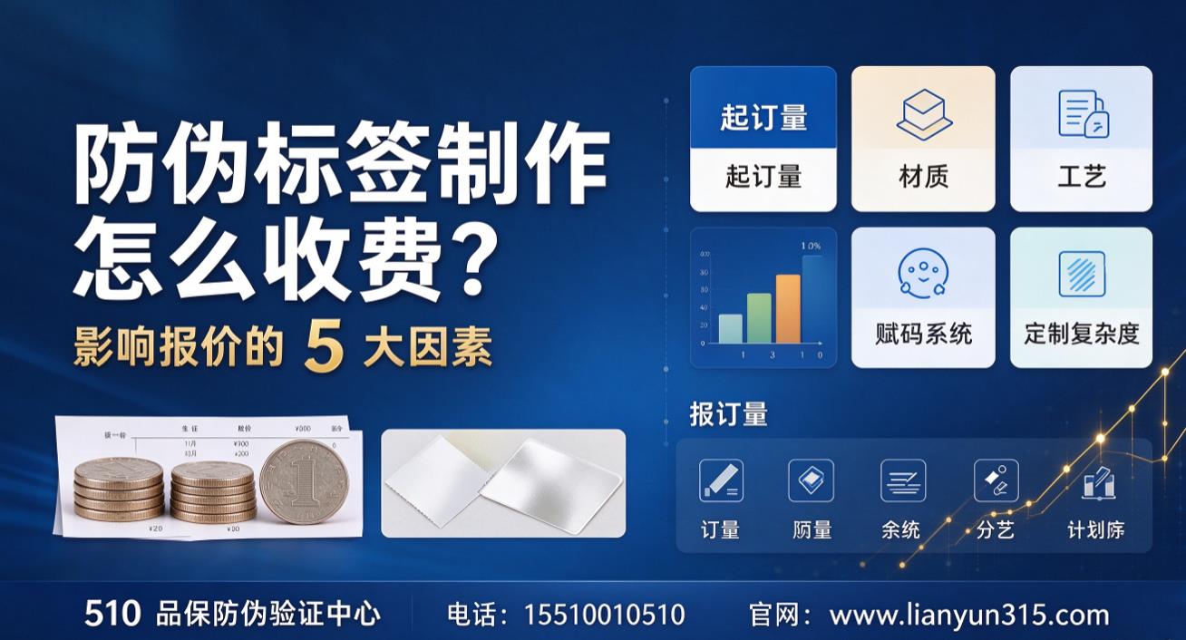 防伪标签制作怎么收费?影响报价的 5 大因素 防伪标签制作怎么收费?影响报价的 5 大因素