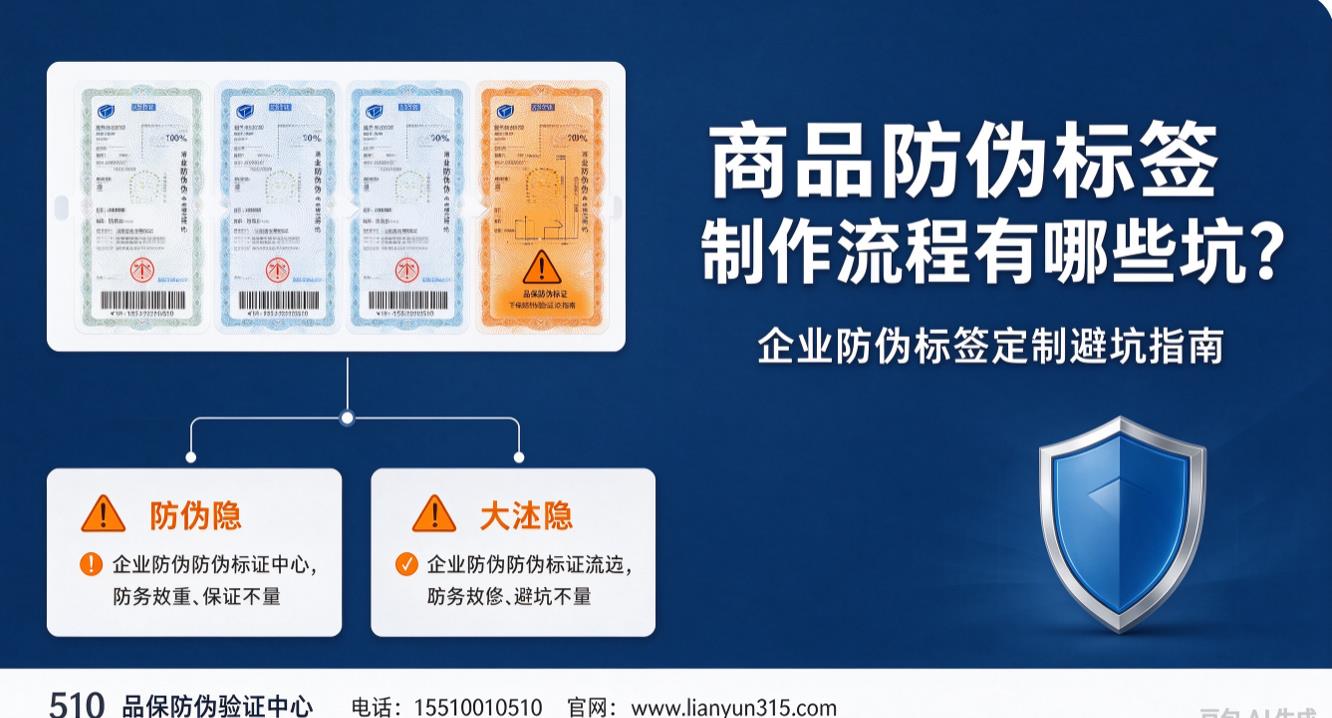 商品防伪标签制作流程有哪些坑？企业防伪标签定制避坑指南