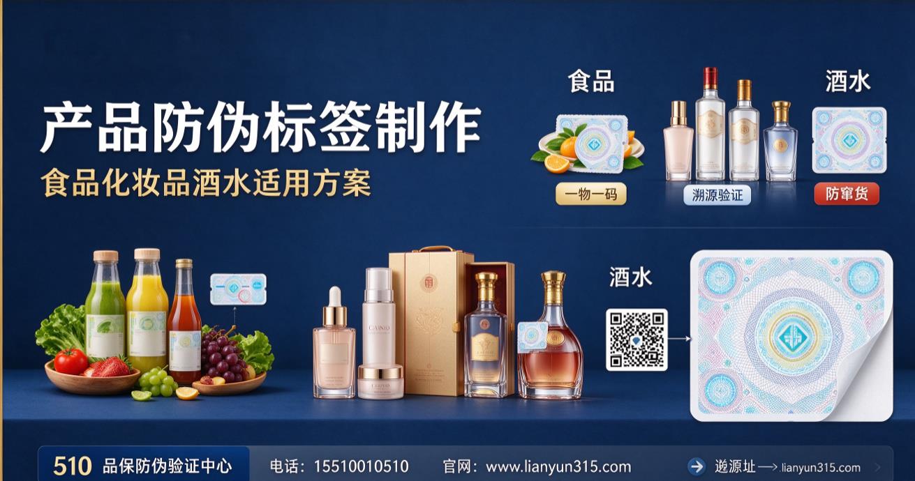 产品防伪标签制作,食品化妆品酒水适用方案 产品防伪标签制作,食品化妆品酒水适用方案
